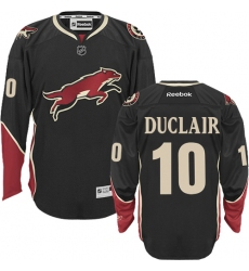 Men's Reebok Arizona Coyotes #10 Anthony Duclair Premier Black Third NHL Jersey