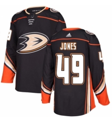 Youth Adidas Anaheim Ducks #49 Max Jones Premier Black Home NHL Jersey
