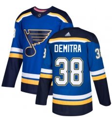 Youth Adidas St. Louis Blues #38 Pavol Demitra Premier Royal Blue Home NHL Jersey