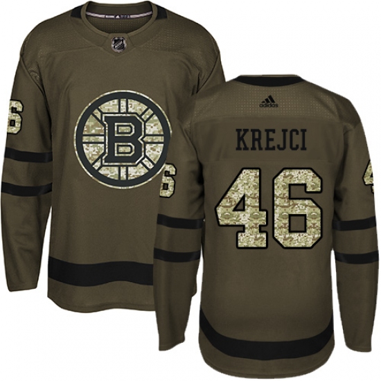 Men's Adidas Boston Bruins #46 David Krejci Authentic ...
