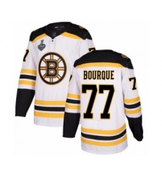 Youth Boston Bruins #77 Ray Bourque Authentic White Away 2019 Stanley Cup Final Bound Hockey Jersey