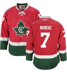 Men's Reebok Montreal Canadiens #7 Howie Morenz Authentic Red New CD NHL Jersey