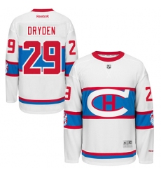 Men's Reebok Montreal Canadiens #29 Ken Dryden Authentic White 2016 Winter Classic NHL Jersey