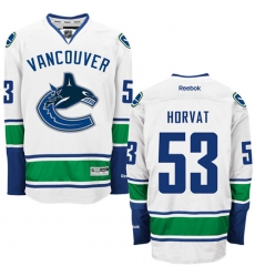 Men's Reebok Vancouver Canucks #53 Bo Horvat Authentic White Away NHL Jersey