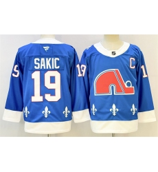 Men's Colorado Avalanche #19 Joe Sakic Blue 2025 Stitched With C Hockey Jersey