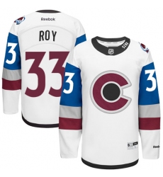 Men's Reebok Colorado Avalanche #33 Patrick Roy Authentic White 2016 Stadium Series NHL Jersey