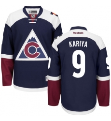 Youth Reebok Colorado Avalanche #9 Paul Kariya Premier Blue Third NHL Jersey