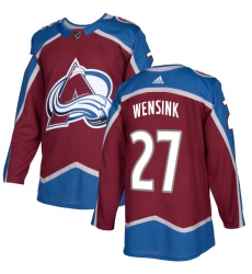 Men's Adidas Colorado Avalanche #27 John Wensink Premier Burgundy Red Home NHL Jersey