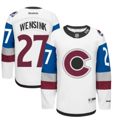Men's Reebok Colorado Avalanche #27 John Wensink Premier White 2016 Stadium Series NHL Jersey