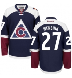 Youth Reebok Colorado Avalanche #27 John Wensink Premier Blue Third NHL Jersey