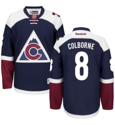 Youth Reebok Colorado Avalanche #8 Joe Colborne Authentic Blue Third NHL Jersey