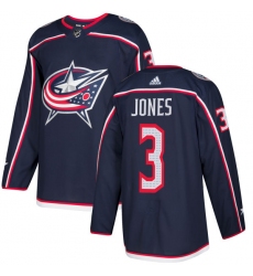 Men's Adidas Columbus Blue Jackets #3 Seth Jones Premier Navy Blue Home NHL Jersey