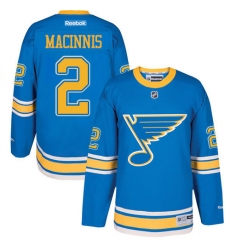 Youth Reebok St. Louis Blues #2 Al Macinnis Premier Blue 2017 Winter Classic NHL Jersey