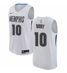 Women's Nike Memphis Grizzlies #10 Mike Bibby Swingman White NBA Jersey - City Edition