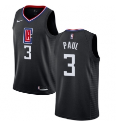 Women's Nike Los Angeles Clippers #3 Chris Paul Authentic Black Alternate NBA Jersey Statement Edition