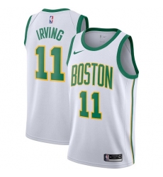 Men's Nike Boston Celtics #11 Kyrie Irving Swingman White NBA Jersey - City Edition