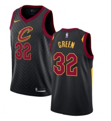 Men's Nike Cleveland Cavaliers #32 Jeff Green Swingman Black Alternate NBA Jersey Statement Edition