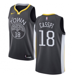 Women's Nike Golden State Warriors #18 Omri Casspi Swingman Black Alternate NBA Jersey - Statement Edition