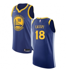 Youth Nike Golden State Warriors #18 Omri Casspi Authentic Royal Blue Road NBA Jersey - Icon Edition