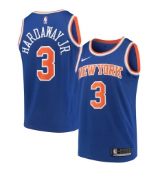 Youth New York Knicks #3 Tim Hardaway Jr. Nike Blue 2020-21 Swingman Jersey
