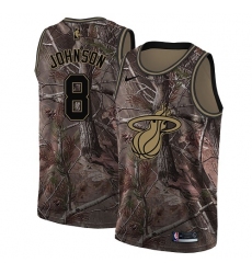 Men's Nike Miami Heat #8 Tyler Johnson Swingman Camo Realtree Collection NBA Jersey