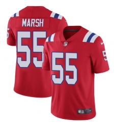 Youth Nike New England Patriots #55 Cassius Marsh Red Alternate Vapor Untouchable Limited Player NFL Jersey