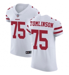 Men's Nike San Francisco 49ers #75 Laken Tomlinson White Vapor Untouchable Elite Player NFL Jersey