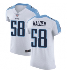 Men's Nike Tennessee Titans #58 Erik Walden White Vapor Untouchable Elite Player NFL Jersey