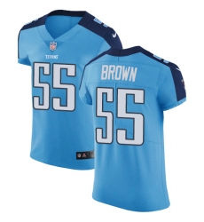 Men's Nike Tennessee Titans #55 Jayon Brown Light Blue Team Color Vapor Untouchable Elite Player NFL Jersey