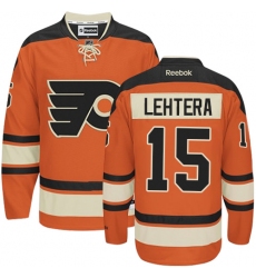 Youth Reebok Philadelphia Flyers #15 Jori Lehtera Premier Orange New Third NHL Jersey