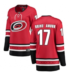 Women's Carolina Hurricanes #17 Rod Brind'Amour Fanatics Branded Red Home Breakaway NHL Jersey