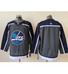 Men's Winnipeg Jets Blank Black 2021 Reverse Retro Alternate Adidas Jersey