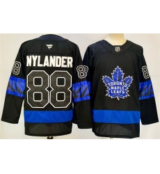 Men's Toronto Maple Leafs #88 William Nylander Black 2024-25 Stitched Jersey