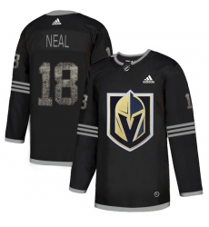 Men's Adidas Vegas Golden Knights #18 James Neal Black Authentic Classic Stitched NHL Jersey