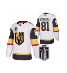 Men's Vegas Golden Knights #81 Jonathan Marchessault White 2023 Stanley Cup Final Stitched Jersey