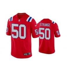 Men's New England Patriots #50 Cole Strange Red Vapor Untouchable Limited Stitched Jersey