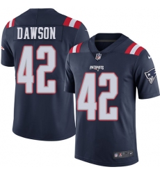 Youth Nike New England Patriots #42 Duke Dawson Limited Navy Blue Rush Vapor Untouchable NFL Jersey