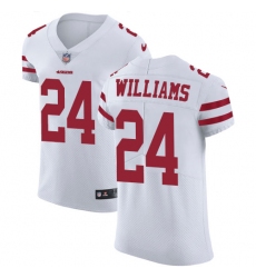 Men's Nike San Francisco 49ers #24 K'Waun Williams White Vapor Untouchable Elite Player NFL Jersey