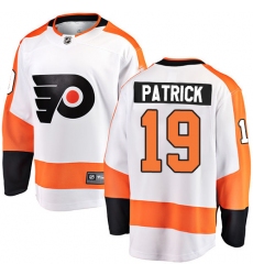 Men's Philadelphia Flyers #19 Nolan Patrick Fanatics Branded White Away Breakaway NHL Jersey