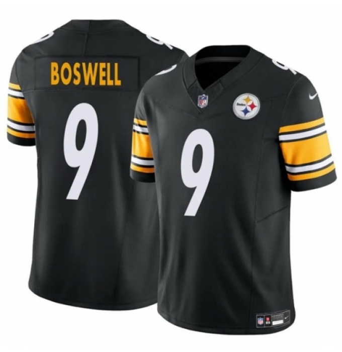 Men's Pittsburgh Steelers #9 Chris Boswell Black 2024 F U S E Vapor Untouchable Limited Stitched Jersey