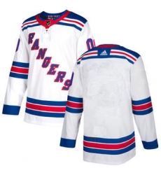 Men's New York Rangers adidas White Authentic Blank Jersey