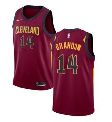 Men's Nike Cleveland Cavaliers #14 Terrell Brandon Swingman Maroon Road NBA Jersey - Icon Edition