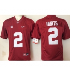 Alabama Crimson Tide 2 Jalen Hurts Red College Football Jersey