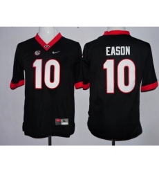 Georgia Bulldogs 10 Jacob Eason Black Youth College Football Jersey