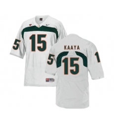 Miami Hurricanes 15 Brad Kaaya White College Football Jersey