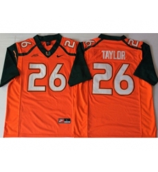 Miami Hurricanes 26 Sean Taylor Orange Nike College Football Jersey