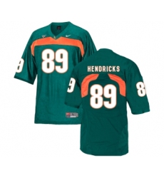 Miami Hurricanes 89 Hendricks Green College Football Jersey