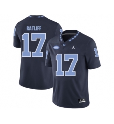 North Carolina Tar Heels 17 Anthony Ratliff Black College Football Jersey