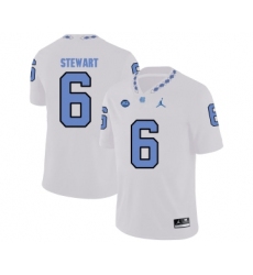 North Carolina Tar Heels 6 M.J. Stewart White College Football Jersey