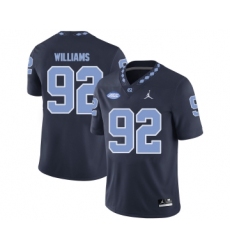 North Carolina Tar Heels 92 Sylvester Williams Black College Football Jersey